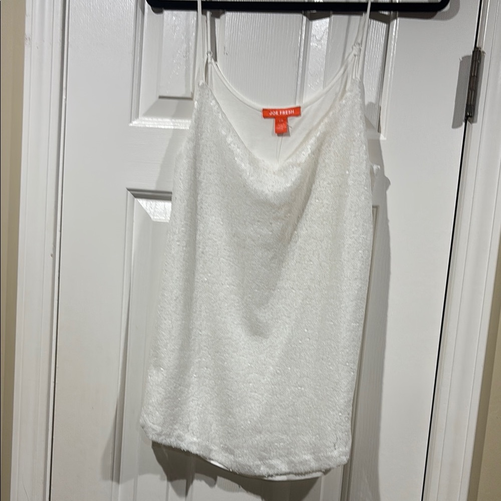 Joe Fresh White Sleeveless Camisole Top